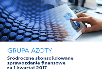 Wzrost przychodów Grupy Azoty w pierwszym kwartale 2017 roku